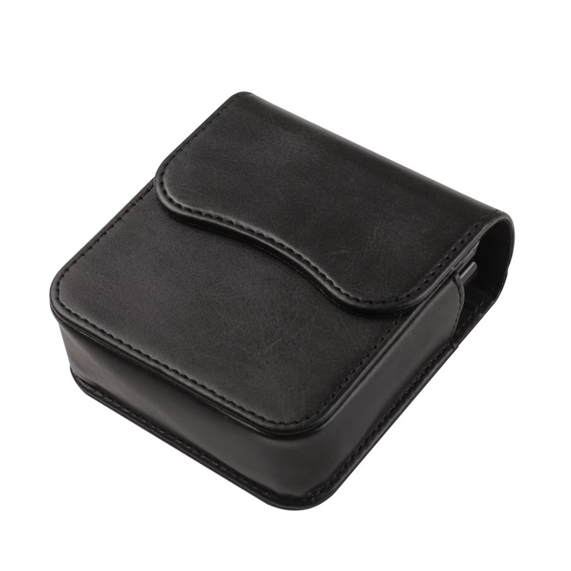 Leather Belt Clip Magnet Flip Case For Motorola Razr 40 50 60 Ultra Folding Cover Card Slot: Wood / black