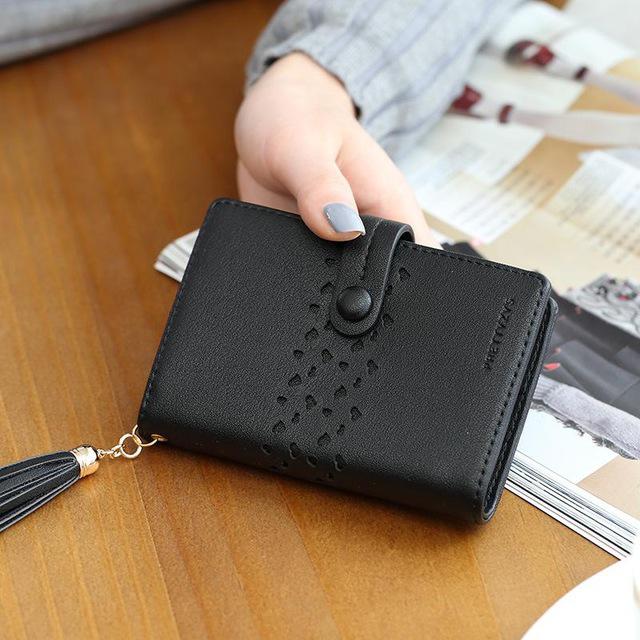 Tarjetero de para mujer, cartera con 20 ranuras para tarjetas de crédito, soporte de tarjeta de identificación de negocios, Mini billetera para tarjetas de crédito: Black