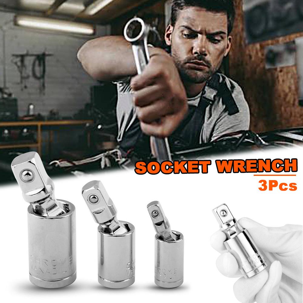 Ensemble de clé à douille universelle 1/4 "3/8" 1/2 "adaptateur de prise de barre d'extension d'angle à cliquet