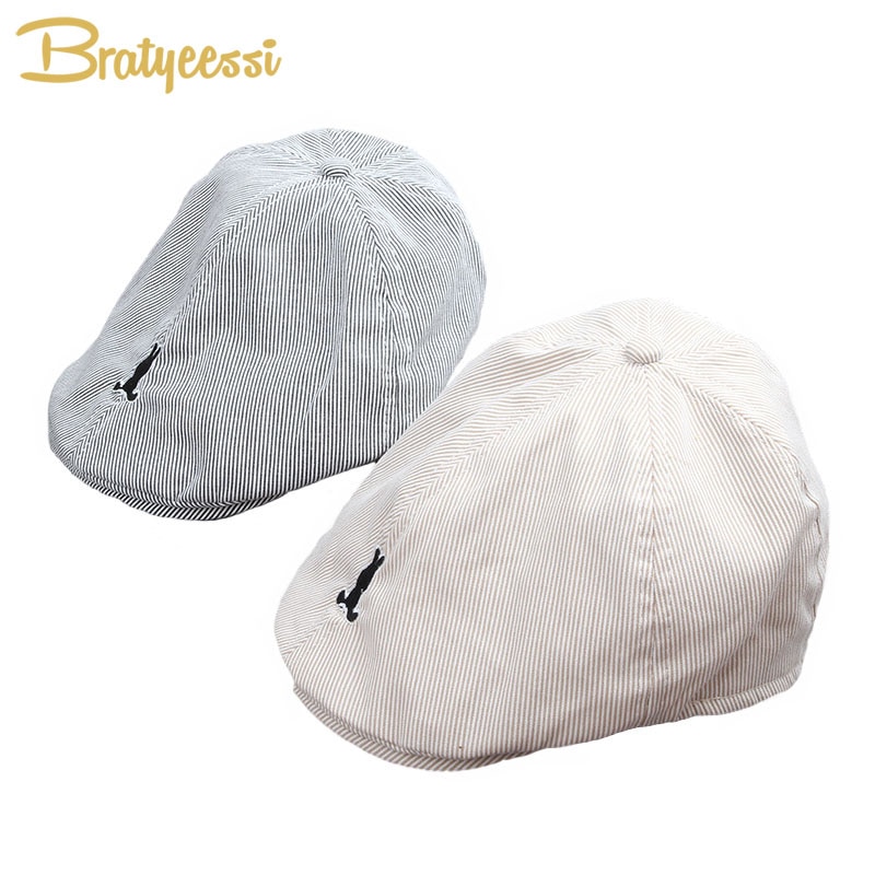 Nuovo Del bambino Del Cotone del Ragazzo Berretto Cappello Bello Berretto A Righe bambino Ragazzo Accessori per 1-3 Anni 1 PC