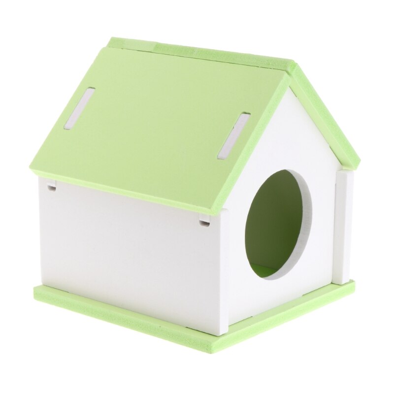 Hamster House Cage Wood Bed Small Animal Pet Guinea Pig Squirrel Gerbil Nest Toy