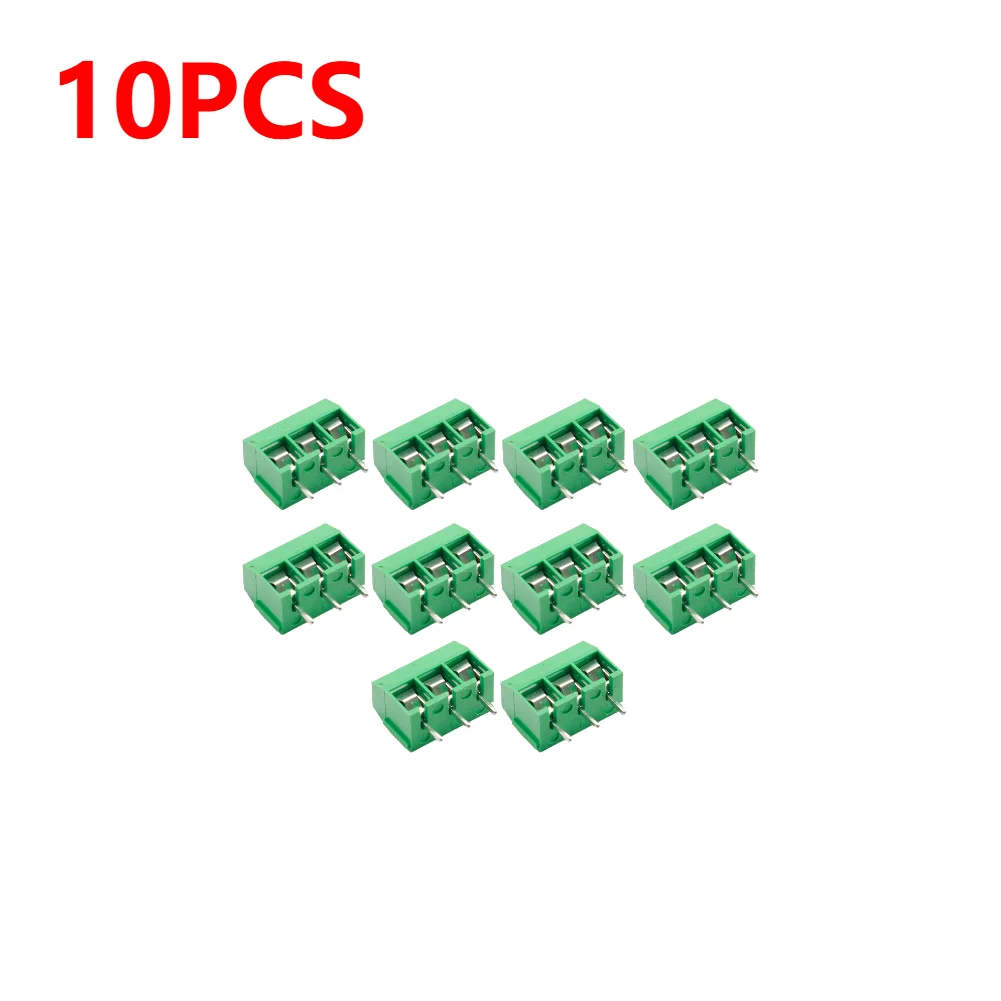 10-50Pcs PCB Mount Screw Terminal Block Connector Straight Pin 2P 3P KF301 Spliced Screw Terminals Block Connector for Arduino
