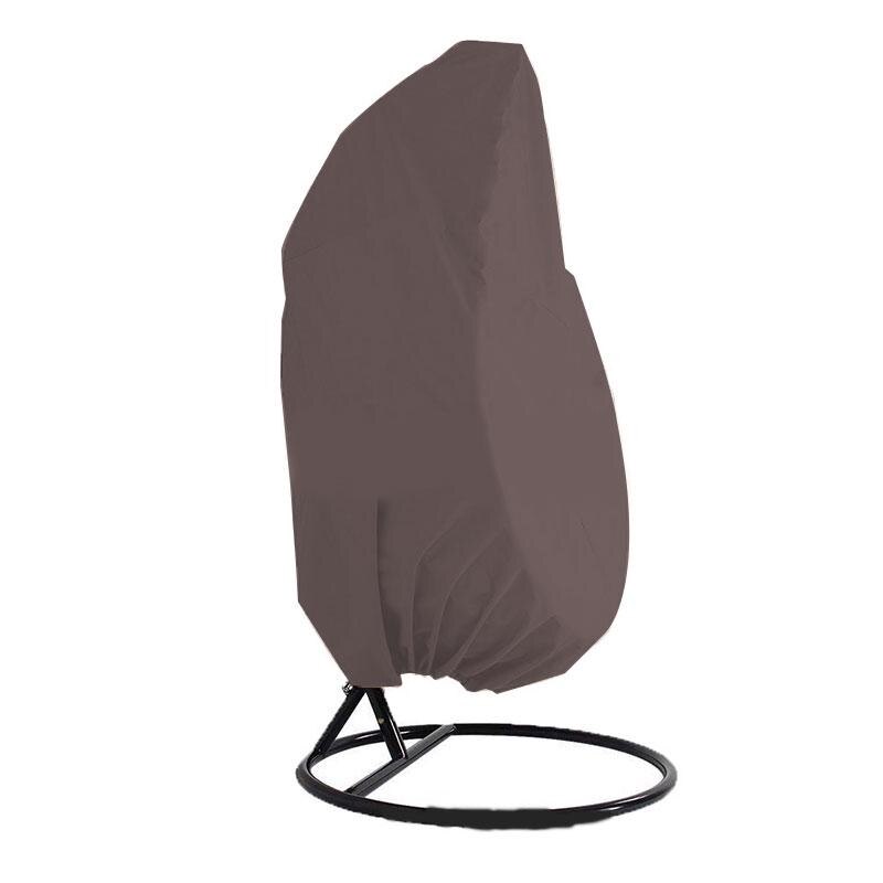 Outdoor Hanging Hammock Swing Chair Stand Seat Cover Patio Garden Chair Cover Waterproof Leisure Swing Chair Protactor Cover: Coffee / Double Chair