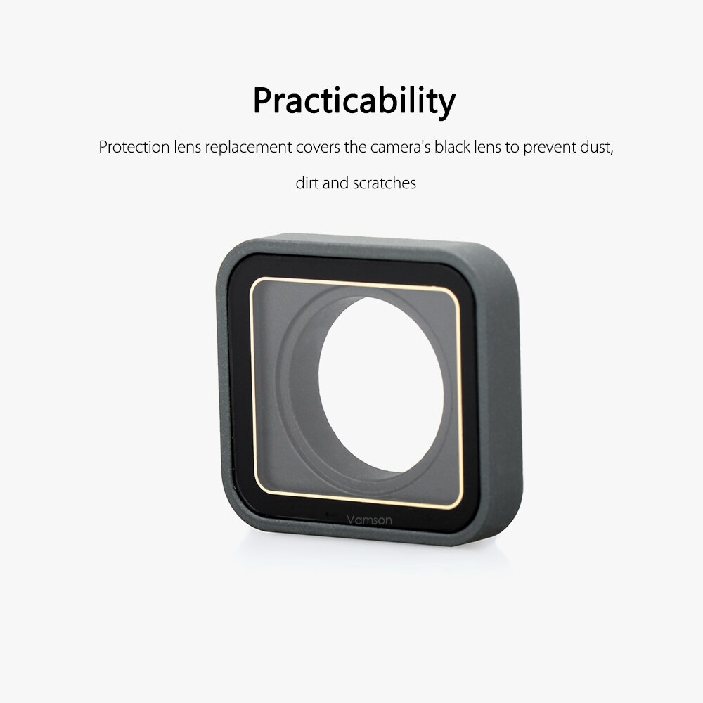 Vamson-Anillo de lente UV para cámara Gopro Hero 7, repuesto de carcasa protectora de reparación, accesorios, color negro, 6, 5, VP717