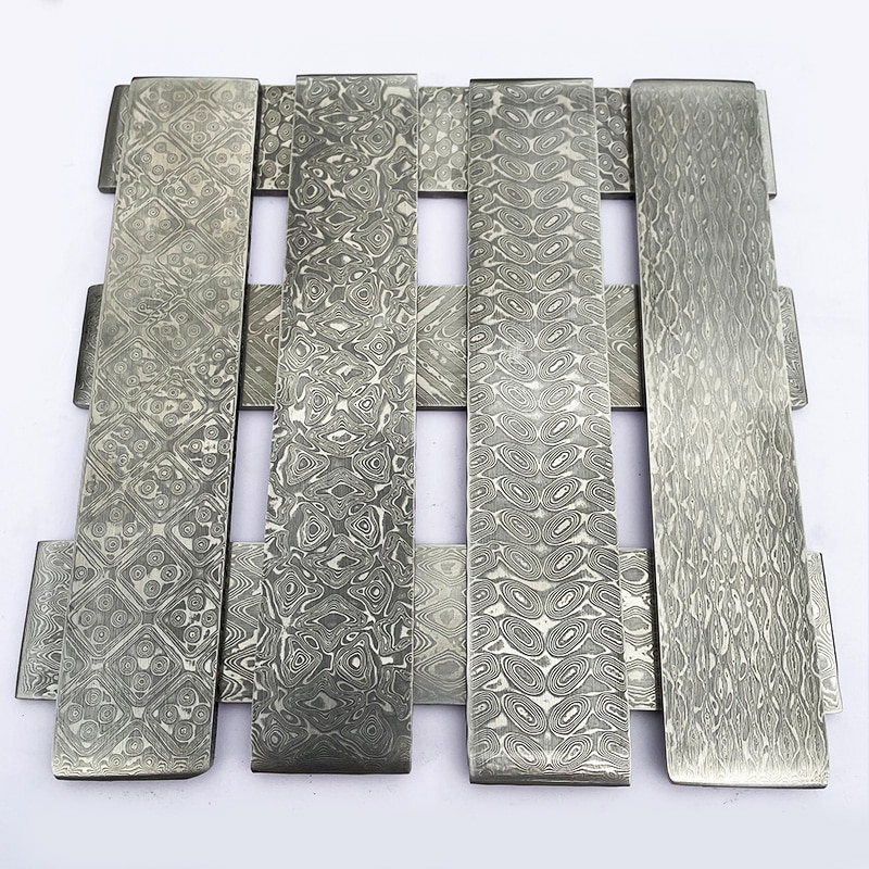 modèle VG10 Sandwich damas acier pour bricolage fabrication de couteaux exquis lame de couteau en acier inoxydable vierge a été traitement de la chaleur