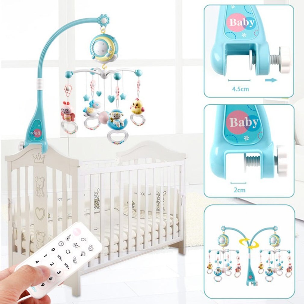 Del bambino Sonagli Presepe Cellulari Titolare del Giocattolo Rotante Letto mobile Campana Musicale Scatola Proiezione 0-18 Mesi Appena nato infantile Del bambino ragazzo Giocattoli