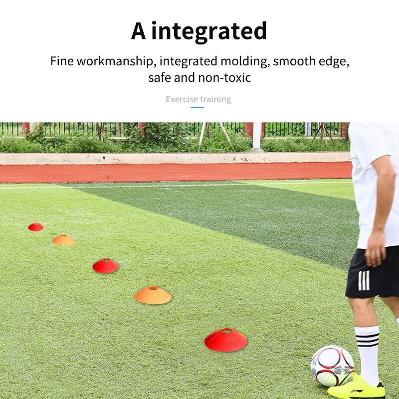 50Pcs Soccer Training Sign Dish Pressure Resistant Cones Marker Discs Marker Bucket Football Training Cones Disc Accessories