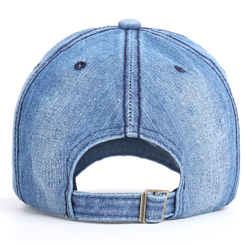 Vintage Denim Baseball Cap Trend Hip Hop Hat Spring Man Woman Sports Adjustable Solid Trucker Bone