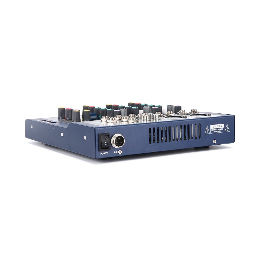 F-4 4 Kanal Professionelle Live Mischen Studio Audio- Klang Konsole Netzwerk Anker Tragbare Mischen Gerät Vokal Wirkung Prozessor