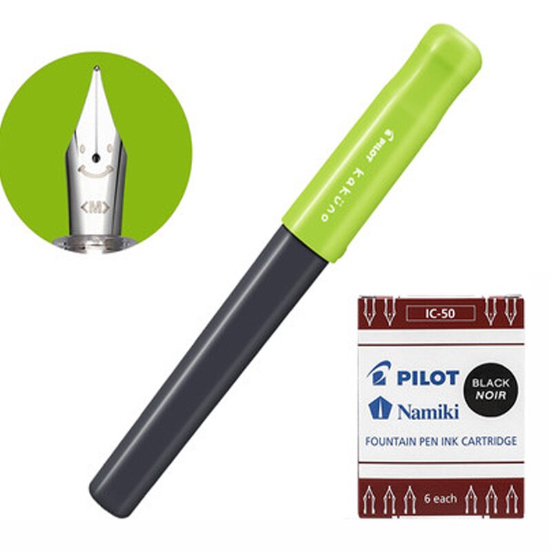 Pilote sourire stylo KaKuno calligraphie calligraphie étudiant stylo FKA-1SR petit mignon croquis petit frais peinture étudiant dédié: green / F