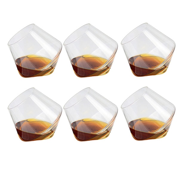Pakke  of 6 400ml vinglas whiskyglas drikke tumbler rom vinglas glas  n66