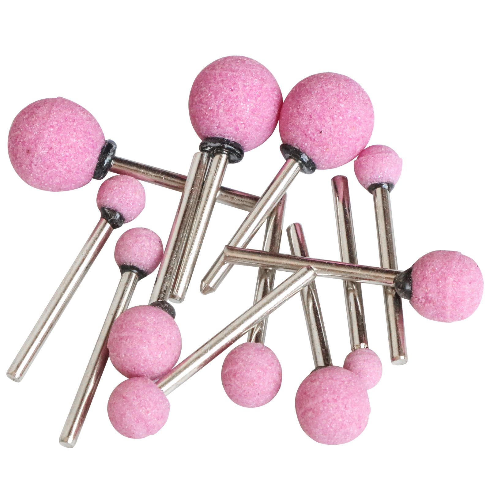 10pcs Ceramic Grinding Head Ball-type Polishing Abrasive Wheel for Rotary Tools Accessary 3mm Shaft Mounted