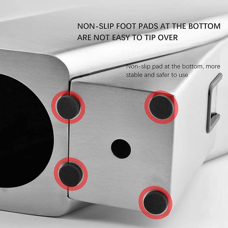 Stainless Steel Knife Holder,Modern Knife Block Without Knives for Kitchen,Universal Knife Storage Organizer-Strong