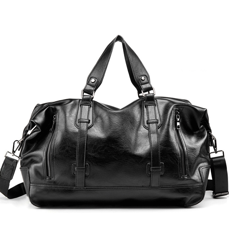 Männer Reise Duffle Tasche Wasserdichte Große Kapazität PU Leder Gepäck Handtasche männer Schulter Frauen Wochenende Reisen Taschen XA78WC: Ursprünglich Titel