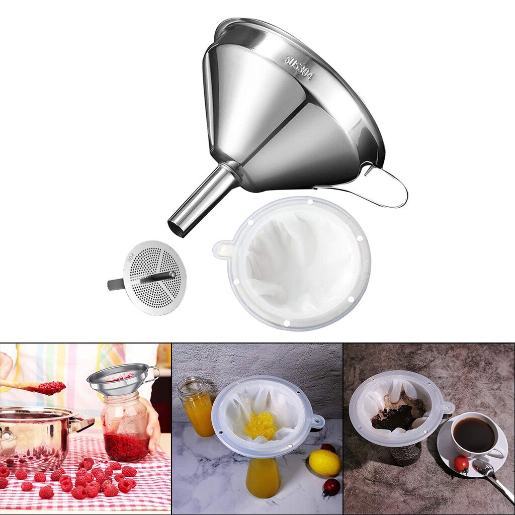 1Pcs Household Filter Multi-function Funnel Set Oi... - Grandado - View #13