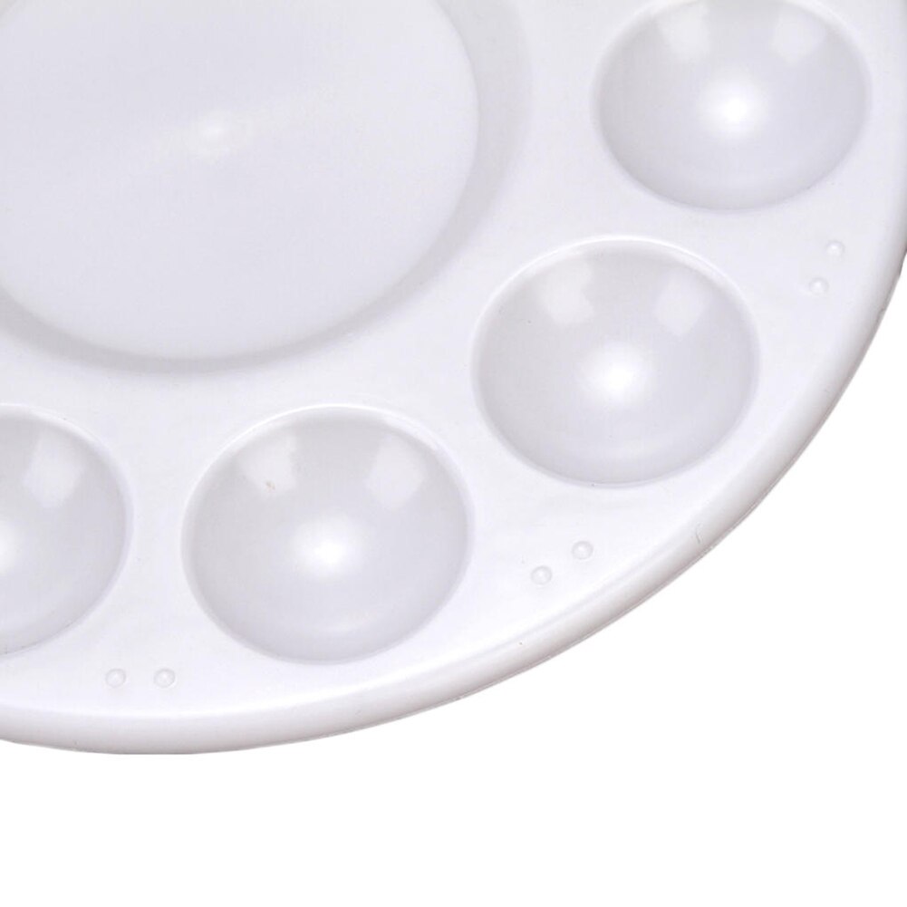 Wells Palette Art Paint Plastic Drawing Tray Color Palette For Oil Watercolour Painting Pallet 10-Well Round Palettes