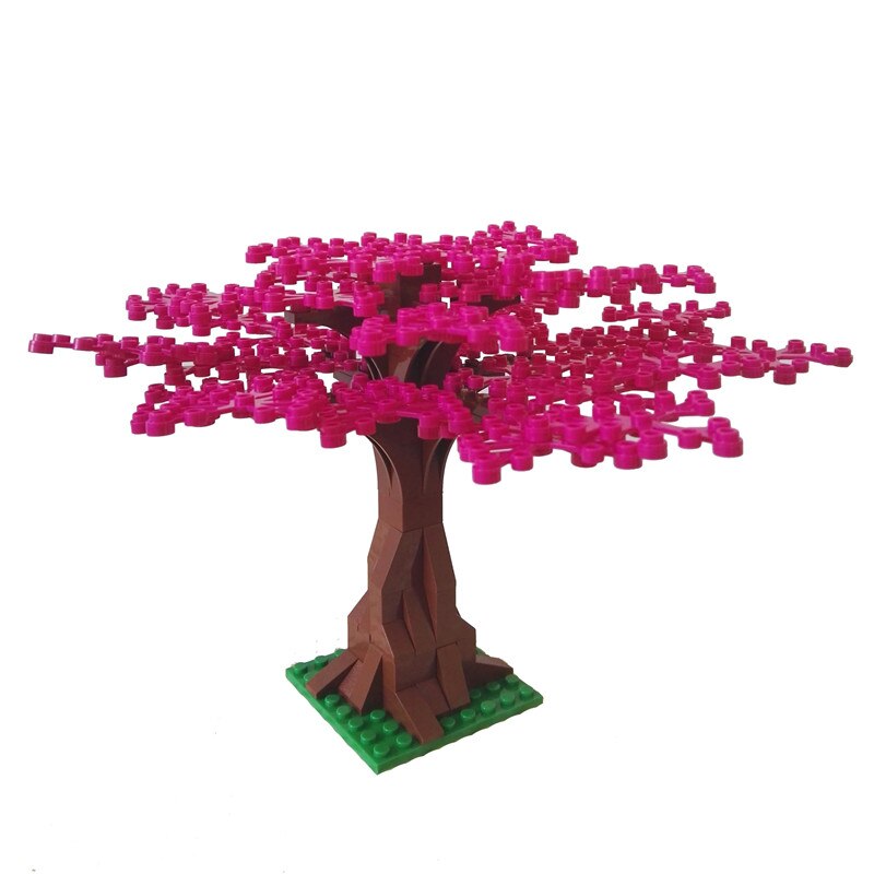 Double-sided 32*32 Dots Piastre Base Per Piccoli Mattoni FAI DA TE Albero Bush FAI DA TE Blocchi di Costruzione Piastra di Base Compatibile blocchi classico Bordo: red tree