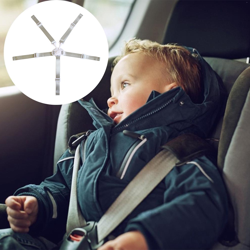 5 punt Verstelbare Peuter Veiligheidsgordel Kinderwagen Veiligheid Band kinderen Eetkamerstoel Harnas Veilig Betrouwbare Baby Seat Belt
