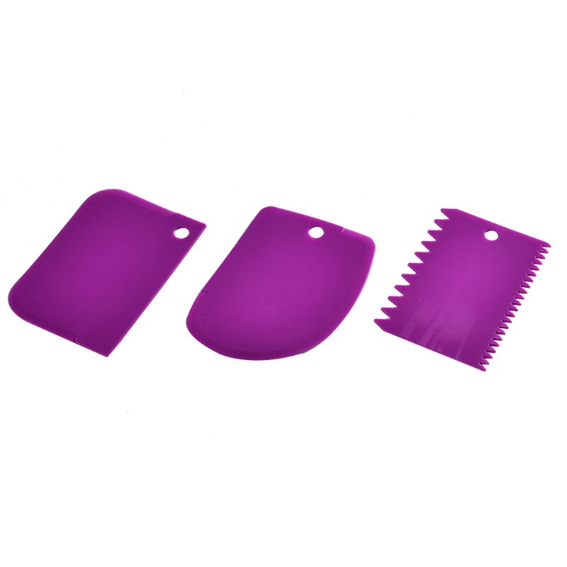 3 pcs/set Dough Cake Cutter Slicer Spatula for Cake Cream Scraper Cake Blade Spatula For Cake Patisserie Cake Tool: PL