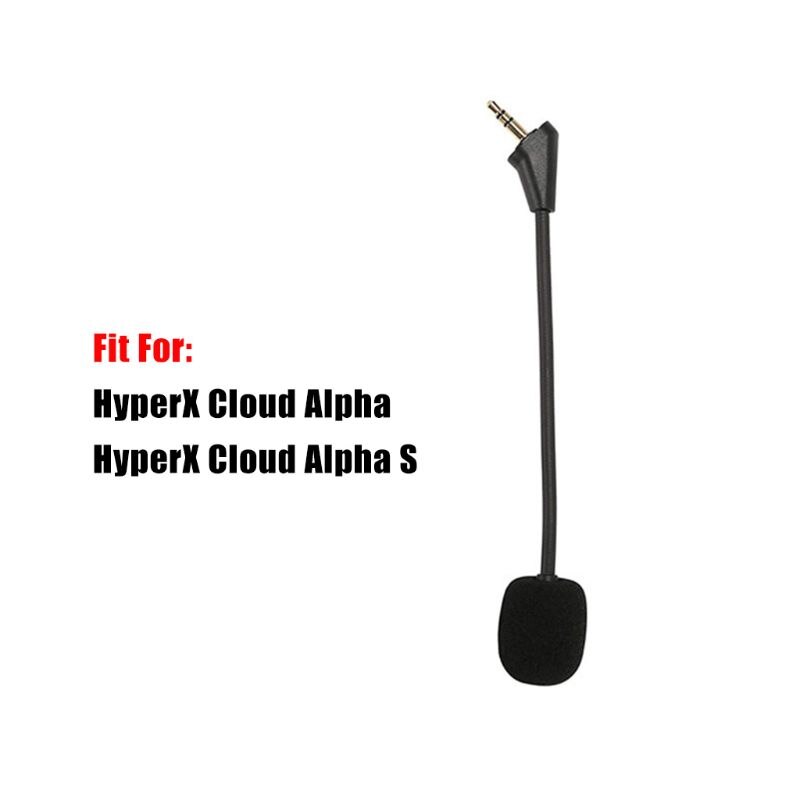 Bärbar hörlursmikrofon för hyperx cloud ii core silver gaming alpha s