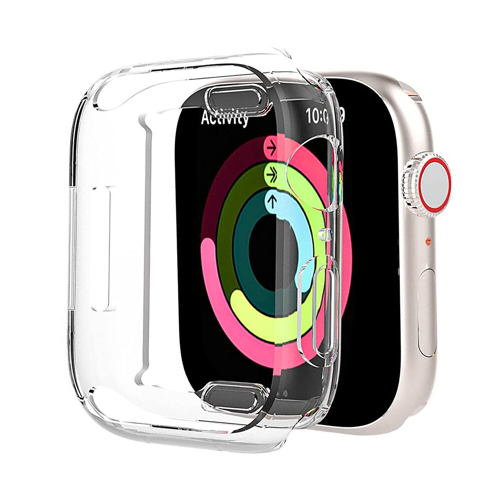 Coque de protection en silicone souple pour Apple watch, pour Apple watch série 7 45mm, étui de protection Anti-chute, accessoires pour Apple watch 7 41mm: For 38mm