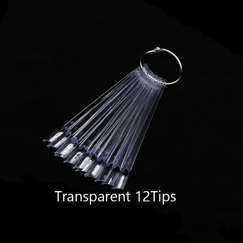 uñas accesorios y herramientas decoracion uñas muestrario uñas uñas postizas Puntas postizas para manicura, accesorios de estilo abanico ovalado para exhibición de uñas artísticas, transparentes, 50 piezas: Gris claro
