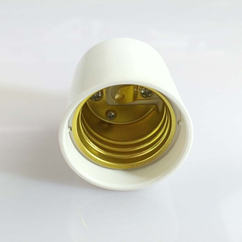 10 stks x GU24 NAAR E27 E26 Lamphouder Licht Base Adapter Socket Converter Changer vlamvertragende ABS Plastic wit 120 W 250 V