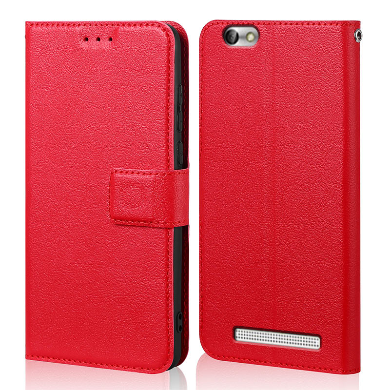 Retro Silicone Wallet Leather Flip Cases For Lenovo A2020 Cover Coque Case For Lenovo Vibe C A2020 A2020a40 DS A Phone Bags: Red