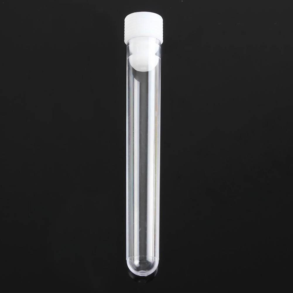 12ml Disposable Hard Test Tube Ps Plastic Hard Test Transparent Tube School Tube Container Test Decorative Test Tool V2Q6