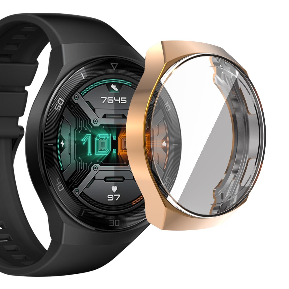 For Huawei Watch GT 2e Silicone Case Plating Soft TPU Protector Cover For Huawei GT 2E Frame Screen Protection Shell Accessories