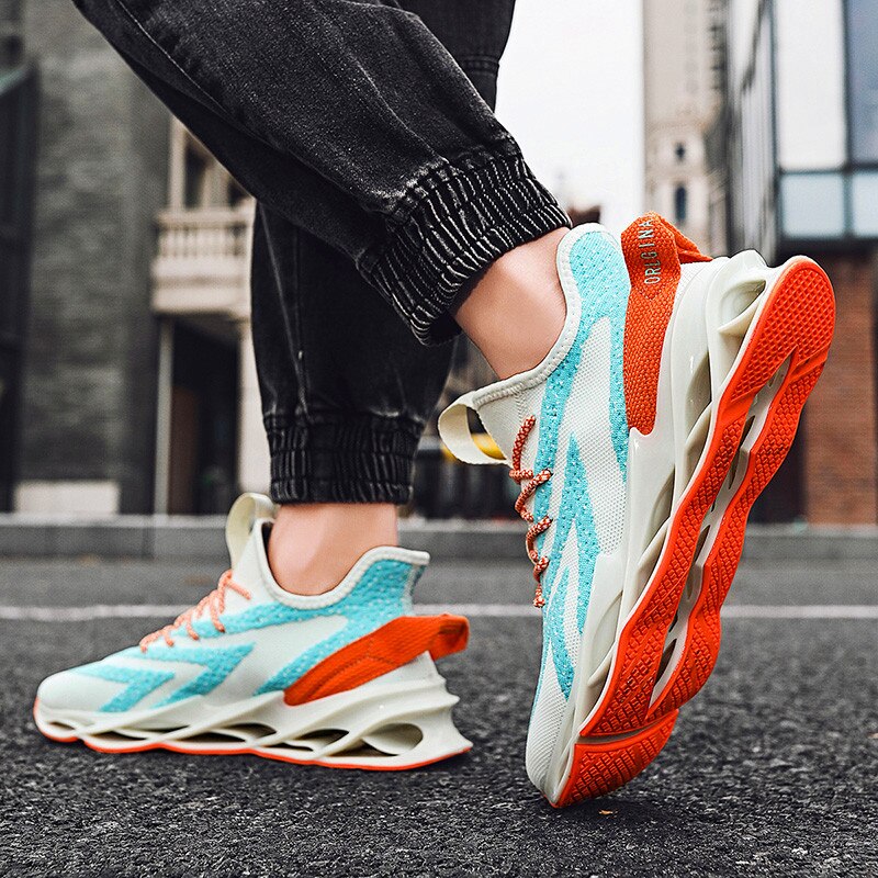 High end trendy herresneakers trend udendørs vulkaniserede sko letvægts behagelige fritidssko blade tide sko