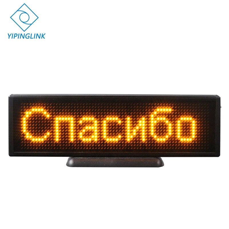 Blutooth Desktop Led Display Draadloze Draagbare Mini Led Display 16*64 Met App Reclame Scrolling Led Display Bericht Teken