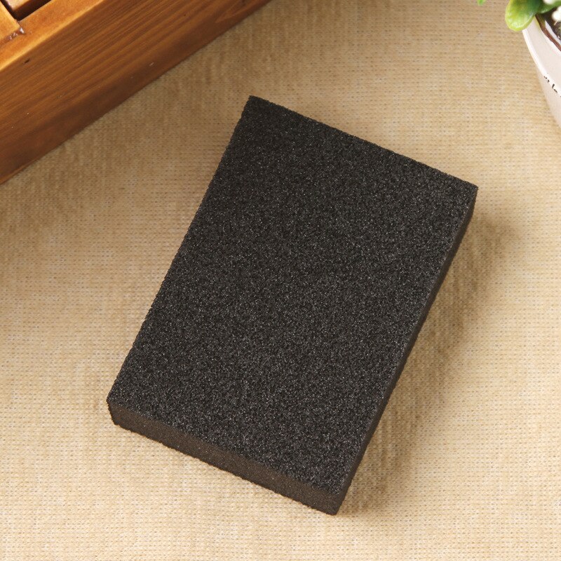 Emery zand blok Ontkalken schoon keuken magie gebruiken om de bodem van de pot met een fijn zand spons keuken: Black 10-7-2.5 Cm