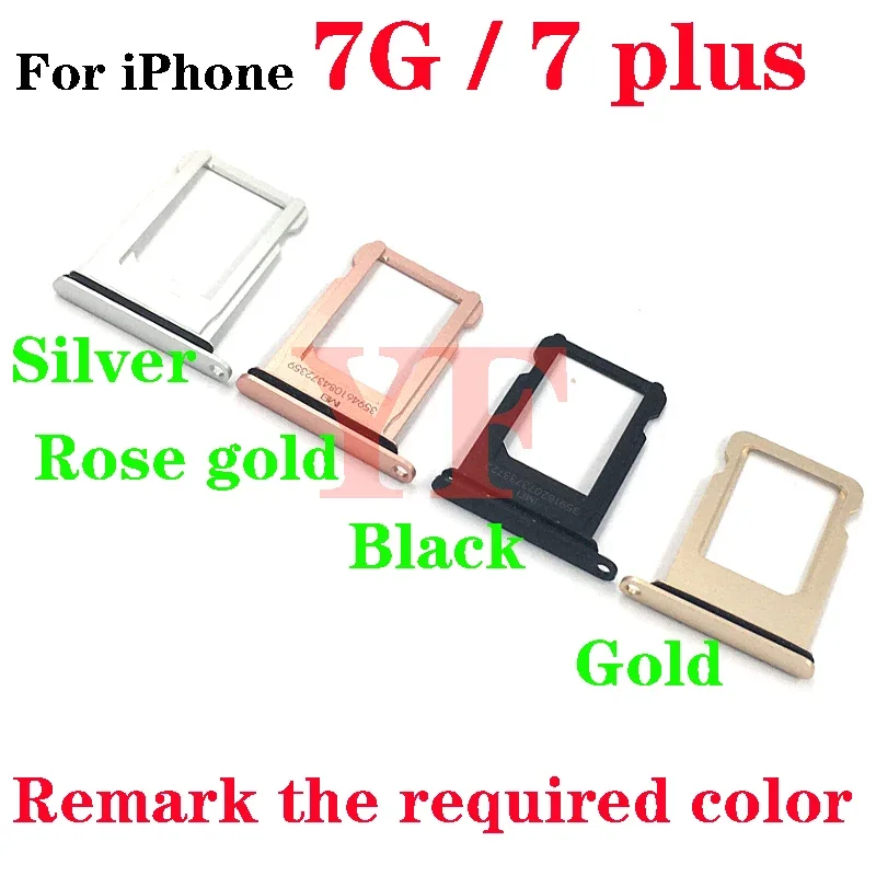 Supporto per slot per vassoio scheda SIM per Iphone 7 7G 8 8G Plus Supporto per vassoio slot per scheda SIM Presa per lettore di schede SIM