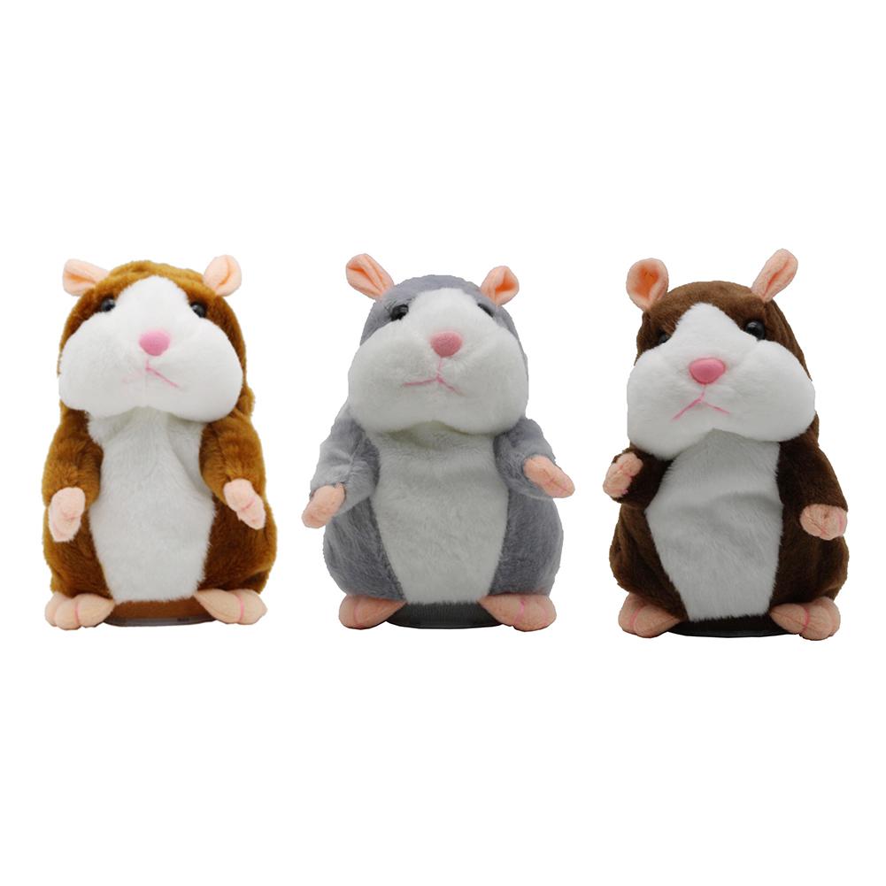 15Cm Leuke Walking Talking Hamster Pluche Dier Pop Grappige Sound Record Herhaal Voice Changing Educatief Speelgoed Huisdieren Kinderen