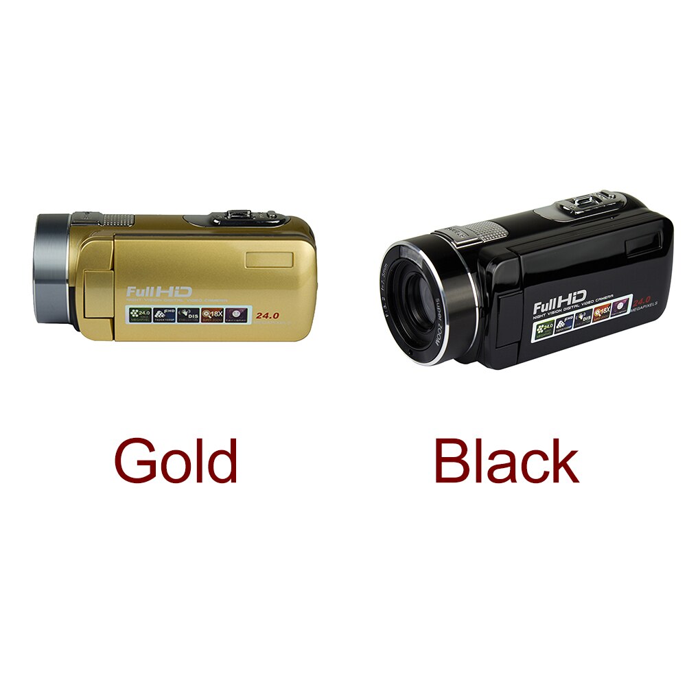 Video Camcorder Handheld Portable 24 Million Pixels Digital Camera Infrared Recorder With Plug 16X Zoom HD 1080P Durable