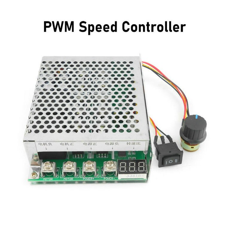 100A 5000W Reversible Programable Motor Speed Controller PWM Control Soft Start DC10-55V Control Forward Reverse