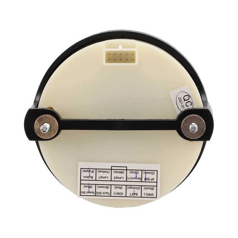 Universal Tachometer 85mm/3.35in LCD Display Vibration Resistant Pointer Tachometer for Gasoline Engine for Truck Boat