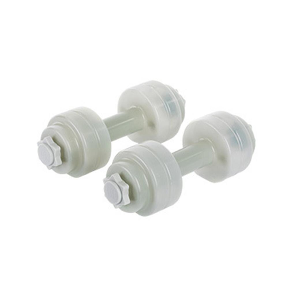 2PCS Portable Weight-Adjustable Water Dumbbells Home Gym Water Dumbbells Water-Filled Dumbbell Adjustable Water Filled Dumbbell: Light Grey