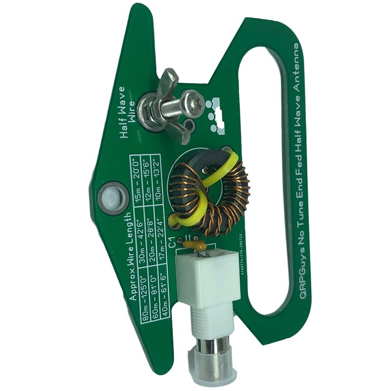 DIY Portable No Tune End Fed Half Wave Antenna 50Ohm Single-Band 80M-10M End-Feed Half-Wave Linear Antenna