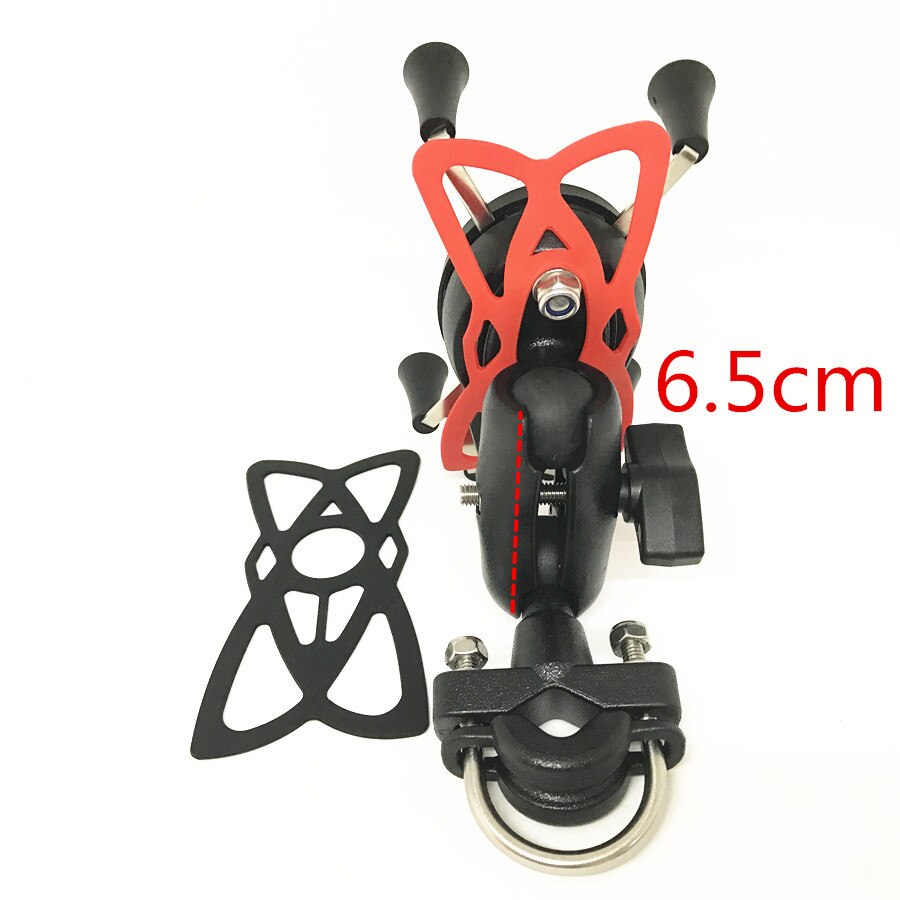 Jadkinsta Motorcycle Webgrip Phone Mount 1 Inch Ball Mount Phone Holder for Gopro and Smartphones: D