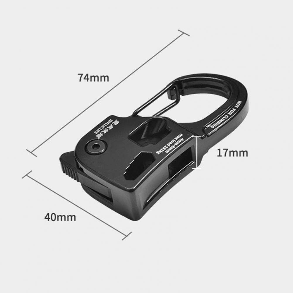 Accesorios de acampada, tensor de cuerda de tienda de campaña de aleación de aluminio duradero para equipo de Camping portátil ligero, fuerte para exteriores