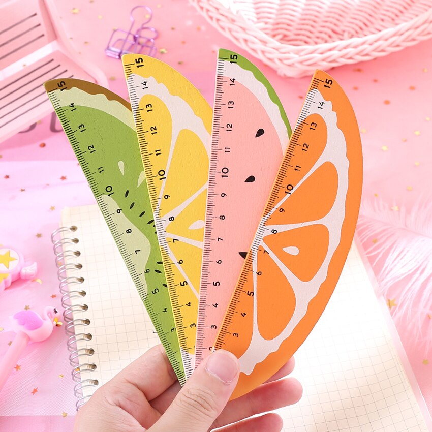Fruit Ruler Plastic Fresh Fruit Ruler 15cm Drawing Ruler Strai... – Grandado