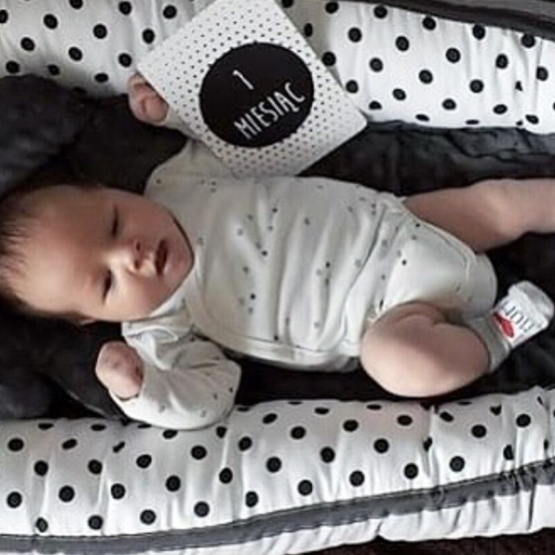 80*50cm baby reden seng bærbar aftagelig og vaskbar krybbe rejse seng spædbarn toddler bomuld vugge til nyfødt baby bassinet bum