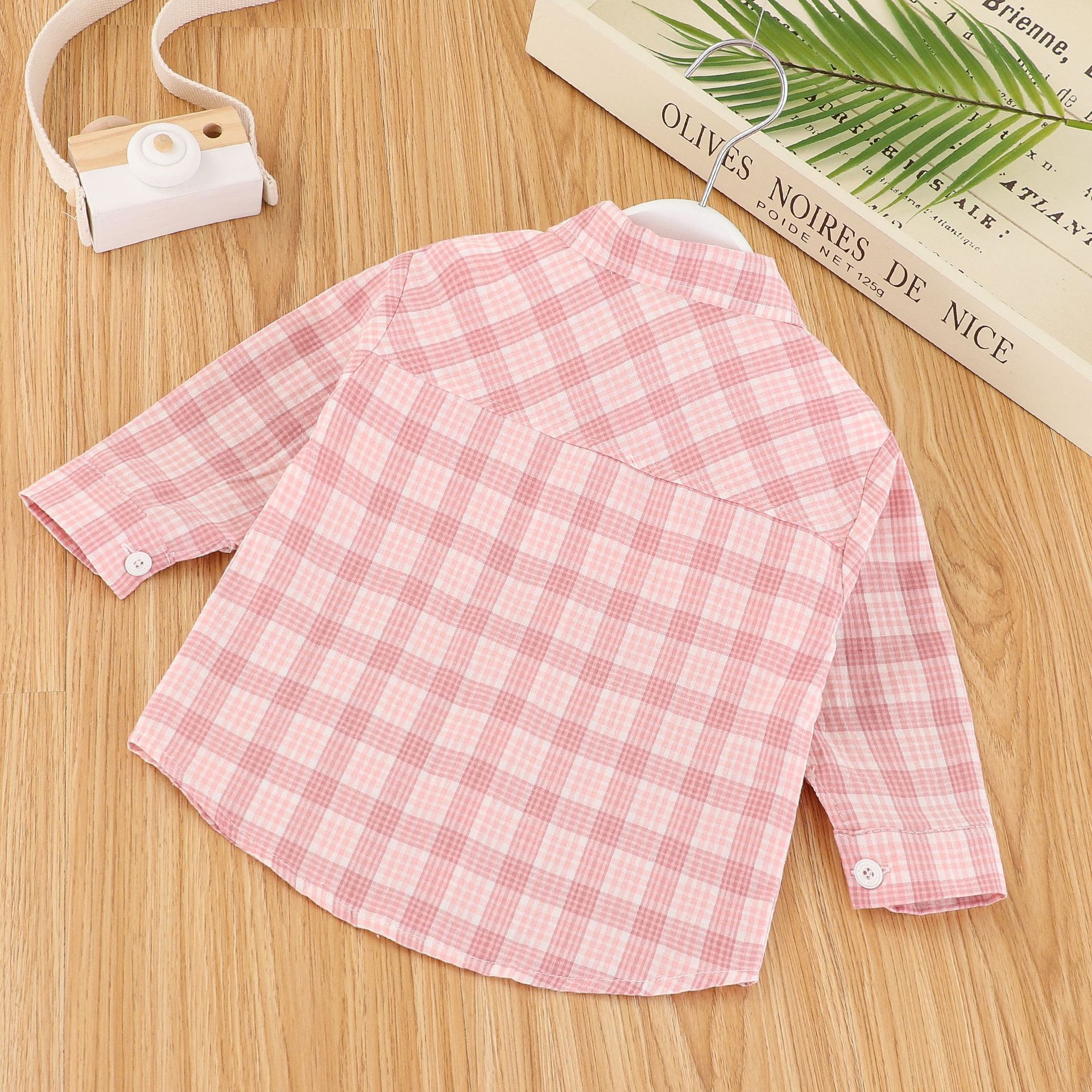 Koreaanse Baby Boy Plaid Shirt Kinderen Button Down Lange Mouwen Tops Katoenen Blouse Jongens Meisjes Blouses Jongens Plaid Kleding