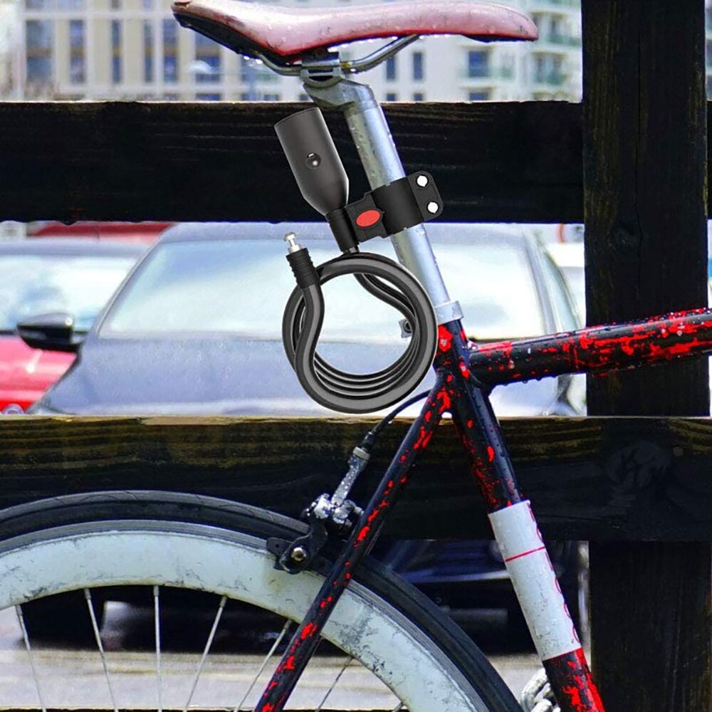 Cykellås nøglefri vandtæt tyveri stålkabel fingeraftryk lås usb opladning  ip65 cykel fingeraftryk låse cykel tilbehør