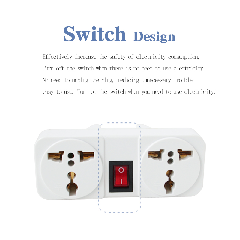 UK Plugs Adapter Universal EU US AU To UK Electrical Socket Travel Wall Adaptor With Switch in England Ireland Singapore
