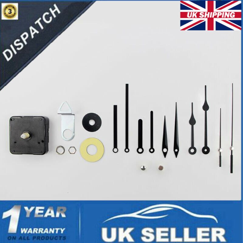 Moderne Quartz Uurwerk Mechanisme Module Stille Diy Grote 3D Hand Maken Tools Zwarte Grote Horloge Home Decor