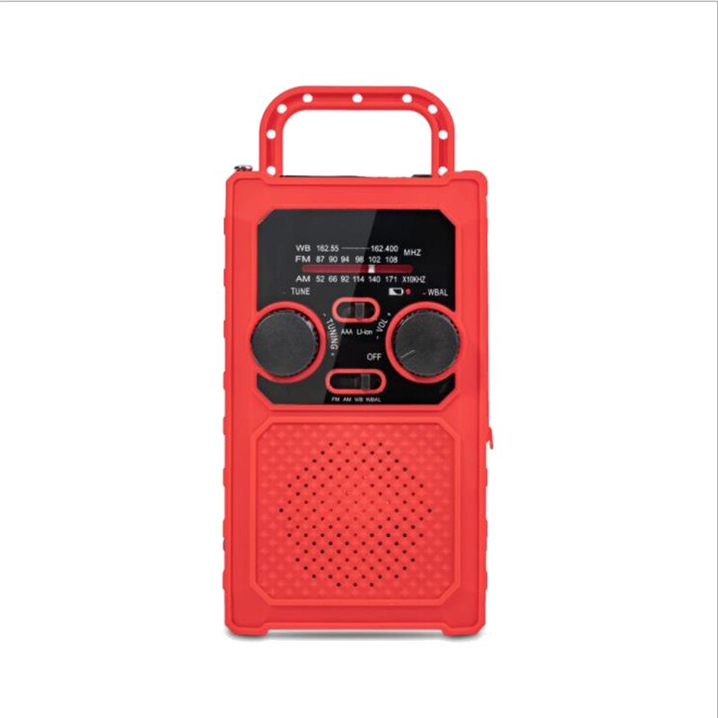 Solar Dynamo Crank Radio, AM/FM Crank Radio Rechargeable Dynamo Radio Portable Multifunction Emergency Radio: Default Title