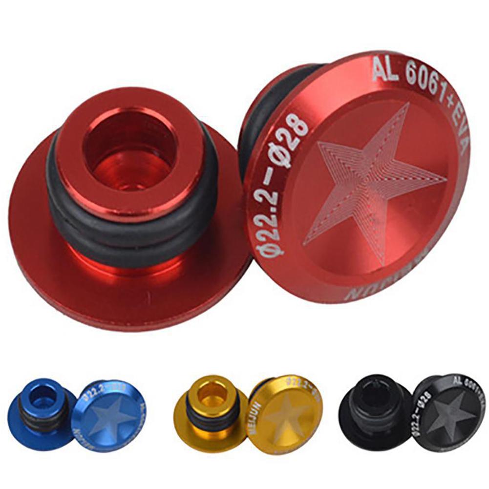 2 uds. De tapones de aleación de aluminio para manillar de bicicleta de montaña y carretera, accesorios para bicicleta